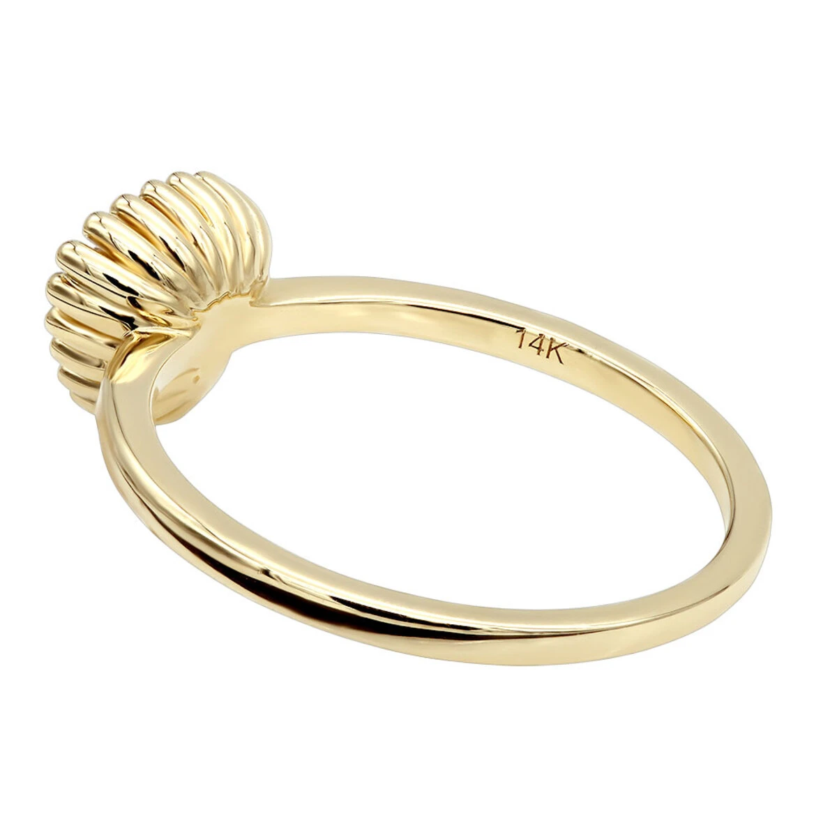 Affordable Fashion Promise Triangle Diamond Cluster Ring 14K Yellow Gold 7 Affordable Fashion Promise Triangle Diamond Cluster Ring 14K Yellow Gold - Image 5