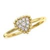 Affordable Fashion Promise Triangle Diamond Cluster Ring 14K Yellow Gold -Its Hot Jewelry Shop jewelry affordable fashion promise rings triangle diamond cluster ring 14k gold mainye