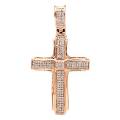 Affordable 14K White Gold Small Diamond Cross Pendant For Men & Women 12 Affordable 14K White Gold Small Diamond Cross Pendant For Men & Women -Its Hot Jewelry Shop jewelry affordable real 14k gold small diamond cross pendant for men women ro
