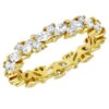 Anniversary Ring 18K Yellow Gold Round & Marquise Diamond Eternity Band 2.25Ct -Its Hot Jewelry Shop jewelry anniversary ring 18k gold round marquise diamond eternity band 225ct mainye