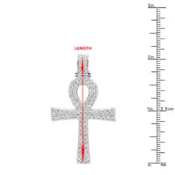 Egyptian Ankh Cross Diamond Pendant For Men 14K Yellow Gold G VS -Its Hot Jewelry Shop jewelry antique style egyptian ankh cross diamond pendant for men in 14k gold g vs rulerwh