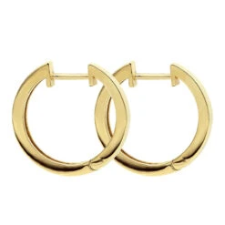 Classy Small 1/2 Inch Diamond Hoop Earrings 14K Yellow Gold Huggies Round Diamonds 14 Classy Small 1/2 Inch Diamond Hoop Earrings 14K Yellow Gold Huggies Round Diamonds -Its Hot Jewelry Shop jewelry classy small 12 inch diamond hoop earrings 14k gold huggies round diamonds backye