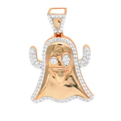 Emoji Ghost Symbol Real Diamond Pendant For Men 1CT 14K Yellow Gold By Luxurman 14 Emoji Ghost Symbol Real Diamond Pendant For Men 1CT 14K Yellow Gold By Luxurman -Its Hot Jewelry Shop jewelry emoji ghost symbol real diamond pendant for men 1ct 14k gold by luxurman ro 2