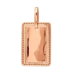 Engravable 2 Carat Black And White Diamond Dog Tag Pendant For Men 14K White Gold -Its Hot Jewelry Shop jewelry engravable 2 carat black and white diamond dog tag pendant for men 14k gold 000868 backro 1