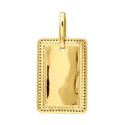 Engravable 2 Carat Black And White Diamond Dog Tag Pendant For Men 14K White Gold -Its Hot Jewelry Shop jewelry engravable 2 carat black and white diamond dog tag pendant for men 14k gold 000868 backye 1