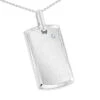 Engravable Sterling Silver Diamond Dog Tag Pendant For Men & Chain Necklace 2 Engravable Sterling Silver Diamond Dog Tag Pendant For Men & Chain Necklace -Its Hot Jewelry Shop jewelry engravable sterling silver diamond dog tag pendant for men chain necklace main