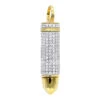 Genuine Diamond Bullet Pendant 10K Yellow Gold 0.75CT By Luxurman -Its Hot Jewelry Shop jewelry genuine diamond bullet pendant in real 10k gold 075ct by luxurman mainye