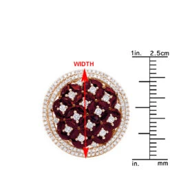 Unique Halo Circle Diamond Right Hand Ring For Women With Rubies 14K Rose Gold 13 Unique Halo Circle Diamond Right Hand Ring For Women With Rubies 14K Rose Gold -Its Hot Jewelry Shop jewelry halo circle diamond right hand ring for woman with ruby 14k gold 26213 rulerro