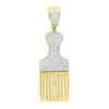 Hip Hop Fancy Afro Pick Comb Diamond Pendant For Men 10K Yellow Gold 2 Hip Hop Fancy Afro Pick Comb Diamond Pendant For Men 10K Yellow Gold -Its Hot Jewelry Shop jewelry hip hop jewelry fancy afro pick comb diamond pendant for men in 10k gold mainye