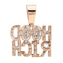 Hip Hop 10K Yellow Gold Rich Hood Pendant For Men 2CT Diamonds -Its Hot Jewelry Shop jewelry hip hop jewelry real 10k gold rich hood pendant for men 185ct diamonds backro 1