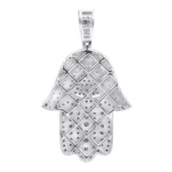 Jewish Large Iced Out Hamsa Hand Pendant 14K Yellow Gold 2CT Diamond Charm 13 Jewish Large Iced Out Hamsa Hand Pendant 14K Yellow Gold 2CT Diamond Charm -Its Hot Jewelry Shop jewelry jewish jewelry large iced out hamsa hand pendant 14k gold 2ct diamond charm backwh