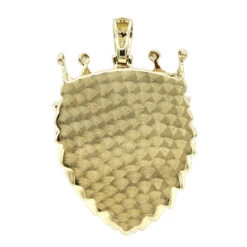 Large 10K Yellow Gold Diamond Lion Head Pendant For Men W Crown 4ct By Luxurman -Its Hot Jewelry Shop jewelry large 10k gold diamond lion head pendant for men w crown 4ct by luxurman backye 1