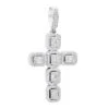 Large 2in Unique Men's Diamond Cross Pendant 14K White Gold Round Baguette Diamonds -Its Hot Jewelry Shop jewelry large 2in unique mens diamond cross pendant 14k gold round baguette diamonds 803179 mainwh