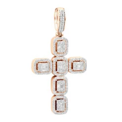 Large 2in Unique Men's Diamond Cross Pendant 14K White Gold Round Baguette Diamonds 10 Large 2in Unique Men's Diamond Cross Pendant 14K White Gold Round Baguette Diamonds -Its Hot Jewelry Shop jewelry large 2in unique mens diamond cross pendant 14k gold round baguette diamonds 803179 ro
