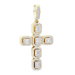 Large 2in Unique Men's Diamond Cross Pendant 14K White Gold Round Baguette Diamonds 9 Large 2in Unique Men's Diamond Cross Pendant 14K White Gold Round Baguette Diamonds -Its Hot Jewelry Shop jewelry large 2in unique mens diamond cross pendant 14k gold round baguette diamonds 803179 ye