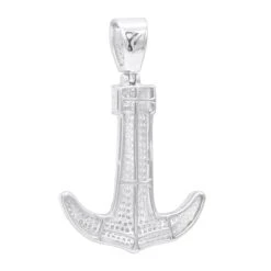 Large 10K Yellow Gold Diamond Anchor Pendant For Men 1.25 Carats 13 Large 10K Yellow Gold Diamond Anchor Pendant For Men 1.25 Carats -Its Hot Jewelry Shop jewelry large real 10k gold diamond anchor pendant for men 125 carats backwh