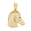Large 10K Yellow Gold Horse Head Diamond Pendant For Men 4.5 Carat 2 Large 10K Yellow Gold Horse Head Diamond Pendant For Men 4.5 Carat -Its Hot Jewelry Shop jewelry large real 10k gold horse head diamond pendant for men 4 carat mainye