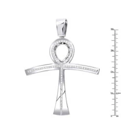 Large Symbol Of Life Egyptian Ankh Diamond Cross Pendant 14K White Gold 2.5ct -Its Hot Jewelry Shop jewelry large symbol of life egyptian ankh diamond cross pendant in 14k gold 25ct rulerwh