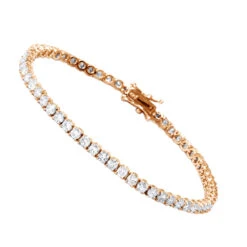 Eternity Line Ladies Diamond Tennis Bracelet 4 Carats 14K White Gold 10 Eternity Line Ladies Diamond Tennis Bracelet 4 Carats 14K White Gold -Its Hot Jewelry Shop jewelry line bracelets elegant ladies diamond tennis bracelet 4 carats 14k gold ro