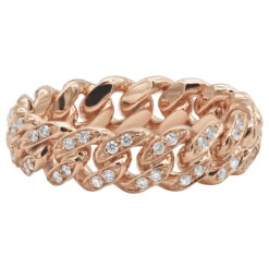 LUXURMAN Bands Solid 14K Yellow Gold Cuban Link Chain Diamond Ring For Men 0.7ct 15 LUXURMAN Bands Solid 14K Yellow Gold Cuban Link Chain Diamond Ring For Men 0.7ct -Its Hot Jewelry Shop jewelry luxurman bands solid 14k gold cuban link chain diamond ring for men 07ct backro