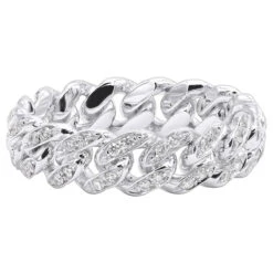 LUXURMAN Bands Solid 14K Yellow Gold Cuban Link Chain Diamond Ring For Men 0.7ct 13 LUXURMAN Bands Solid 14K Yellow Gold Cuban Link Chain Diamond Ring For Men 0.7ct -Its Hot Jewelry Shop jewelry luxurman bands solid 14k gold cuban link chain diamond ring for men 07ct backwh