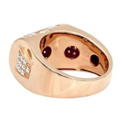 Luxurman Diamond Ring For Men 10K Yellow Gold 1.65ct -Its Hot Jewelry Shop jewelry luxurman diamond ring for men 10k gold 165ct backro