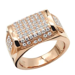 Luxurman Diamond Ring For Men 10K Yellow Gold 1.65ct -Its Hot Jewelry Shop jewelry luxurman diamond ring for men 10k gold 165ct ro