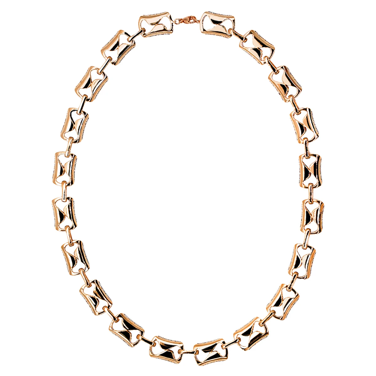 Luxurman Unique 14K Yellow Gold Pave Diamond Necklace For Women 12.9ct 8 Luxurman Unique 14K Yellow Gold Pave Diamond Necklace For Women 12.9ct - Image 6