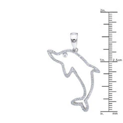 14K Yellow Gold Diamond Dolphin Pendant For Men 0.33ct By LUXURMAN -Its Hot Jewelry Shop jewelry real 14k gold diamond dolphin pendant for men 033ct by luxurman rulerwh 1