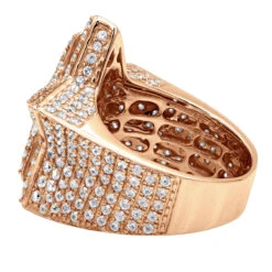 14K Yellow Gold Hip Hop Star Diamond Pinky Ring For Men 3.65ct 15 14K Yellow Gold Hip Hop Star Diamond Pinky Ring For Men 3.65ct -Its Hot Jewelry Shop jewelry real 14k gold hip hop jewelry star diamond pinky ring for men 365ct backro