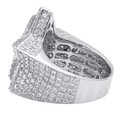 14K Yellow Gold Hip Hop Star Diamond Pinky Ring For Men 3.65ct 13 14K Yellow Gold Hip Hop Star Diamond Pinky Ring For Men 3.65ct -Its Hot Jewelry Shop jewelry real 14k gold hip hop jewelry star diamond pinky ring for men 365ct backwh