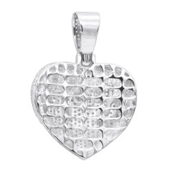 14K Yellow Gold Iced Out Dripping Heart Diamond Pendant For Women 1.3ct -Its Hot Jewelry Shop jewelry real 14k gold iced out dripping heart diamond pendant for women 13ct backwh