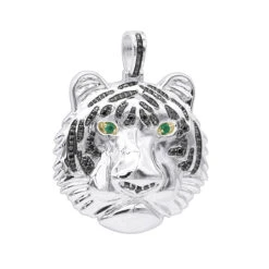 14K Yellow Gold Tiger Head Diamond Pendant For Men 2.2ct Black Diamonds 11 14K Yellow Gold Tiger Head Diamond Pendant For Men 2.2ct Black Diamonds -Its Hot Jewelry Shop jewelry real 14k gold tiger head diamond pendant for men 22ct black diamonds wh