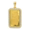 Real 99.9 14K Yellow Gold 1 Ounce Pamp Suisse Bar Lady Fortuna G VS Men's Diamond Pendant -Its Hot Jewelry Shop jewelry real 999 gold 1 ounce pamp suisse bar lady fortuna g vs mens diamond pendant mainye