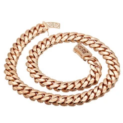 Real Hip Hop Iced Out Miami Cuban Link Diamond Chain For Men 10K Yellow Gold -Its Hot Jewelry Shop jewelry real hip hop jewelry iced out miami cuban link diamond chain for men 10k gold backro