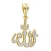 Religious 14K Yellow Gold Arabic Allah Diamond Pendant 1.33ct -Its Hot Jewelry Shop jewelry religious jewelry real 14k gold arabic allah diamond pendant 133ct 803180 mainye