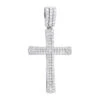 Religious 14K White Gold Round Diamonds Cross Pendant For Men 1.4ct 2 Religious 14K White Gold Round Diamonds Cross Pendant For Men 1.4ct -Its Hot Jewelry Shop jewelry religious jewelry solid 14k gold round diamonds cross pendant for men 14ct 407108 mainwh