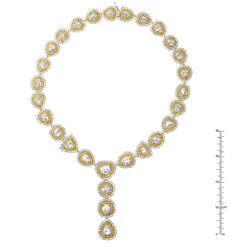 Royal Style Ladies Yellow And White Diamond Necklace 18K Gold 53.17ct -Its Hot Jewelry Shop jewelry royal style ladies yellow and white diamond necklace in 18k gold 5317ct rulerwh