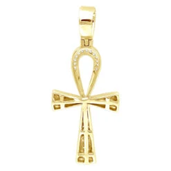 Small Egyptian Ankh Diamond Cross Pendant 14K White Gold Symbol Of Life 0.2ct -Its Hot Jewelry Shop jewelry small egyptian ankh diamond cross pendant in 14k gold symbol of life 02ct backye