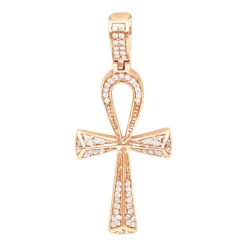 Small Egyptian Ankh Diamond Cross Pendant 14K White Gold Symbol Of Life 0.2ct -Its Hot Jewelry Shop jewelry small egyptian ankh diamond cross pendant in 14k gold symbol of life 02ct ro