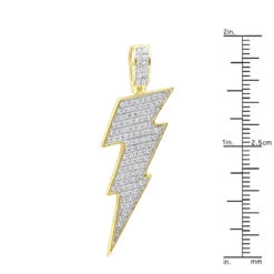 10K Yellow Gold Genuine Diamond Lighting Bolt Pendant Emoji Charm 1Ct 1.5in 17 10K Yellow Gold Genuine Diamond Lighting Bolt Pendant Emoji Charm 1Ct 1.5in -Its Hot Jewelry Shop jewelry solid 10k gold genuine diamond lighting bolt pendant emoji charm 1ct 15in rulerye