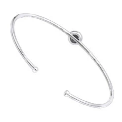 Stackable 14K White Gold Pave Diamond Bangle Bracelet For Women 0.42ct Luxurman -Its Hot Jewelry Shop jewelry stackable 14k gold pave diamond bangle bracelet for women 042ct luxurman backwh