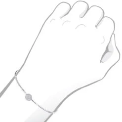 Stackable 14K White Gold Pave Diamond Bangle Bracelet For Women 0.42ct Luxurman -Its Hot Jewelry Shop jewelry stackable 14k gold pave diamond bangle bracelet for women 042ct luxurman bodwh