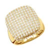 Statement 10K Yellow Gold 3 Carat Diamond Pinky Ring For Men 1 Statement 10K Yellow Gold 3 Carat Diamond Pinky Ring For Men -Its Hot Jewelry Shop jewelry statement and pinky rings collection 10k gold 3 carat diamond ring for men mainye