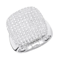 Statement 10K Yellow Gold 3 Carat Diamond Pinky Ring For Men -Its Hot Jewelry Shop jewelry statement and pinky rings collection 10k gold 3 carat diamond ring for men wh