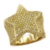 Statement Men's 14K Yellow Gold 4 Carat Yellow Diamonds Star Pinky Ring 2 Statement Men's 14K Yellow Gold 4 Carat Yellow Diamonds Star Pinky Ring -Its Hot Jewelry Shop jewelry statement mens pinky rings 14k gold 4 carat yellow diamonds star ring mainye