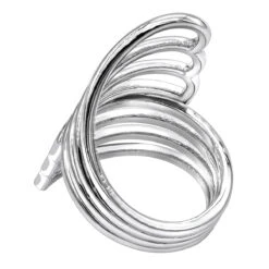 Unique 14K White Gold Butterfly Wings Cocktail Ring For Women By Luxurman -Its Hot Jewelry Shop jewelry unique 14k gold butterfly wings cocktail ring for women by luxurman backwh 1