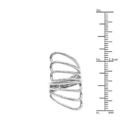 Unique 14K White Gold Butterfly Wings Cocktail Ring For Women By Luxurman -Its Hot Jewelry Shop jewelry unique 14k gold butterfly wings cocktail ring for women by luxurman rulerwh 1