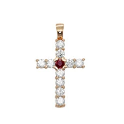 Unique 14K Yellow Gold Ruby And Diamond Cross Pendant For Women 1.33ct By Luxurman 10 Unique 14K Yellow Gold Ruby And Diamond Cross Pendant For Women 1.33ct By Luxurman -Its Hot Jewelry Shop jewelry unique 14k gold ruby and diamond cross pendant for women 133ct by luxurman ro