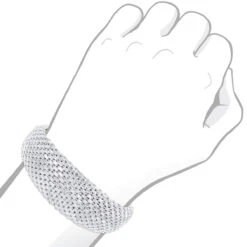 Unique Designer Diamond Bangle Bracelet For Women 12ct 14K White Gold -Its Hot Jewelry Shop jewelry unique designer diamond bangle bracelet for women 12ct in 14k gold bodwh